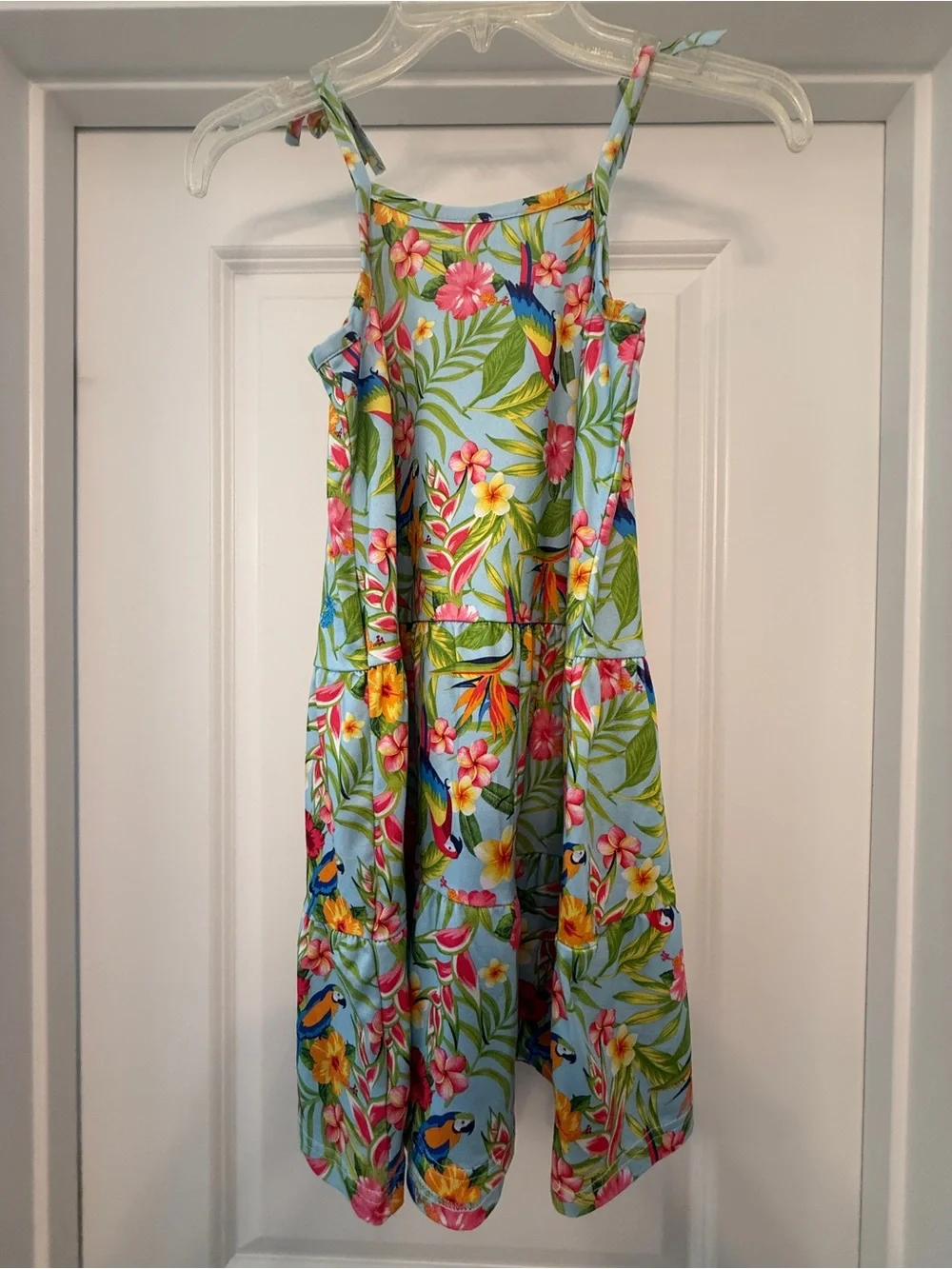 Tommy Bahama Light Blue Tropical Floral Dress